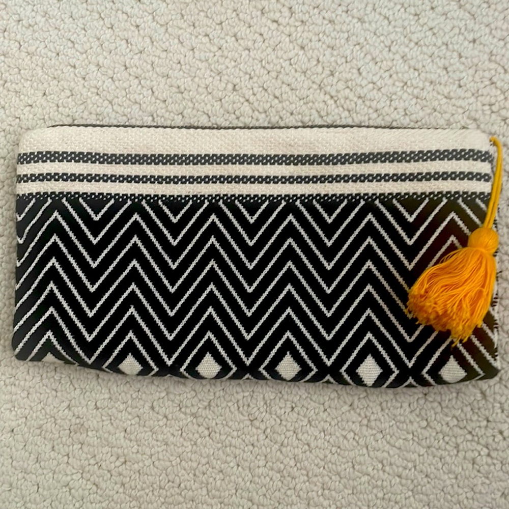 Handmade in India folding clutch. 100% cotton